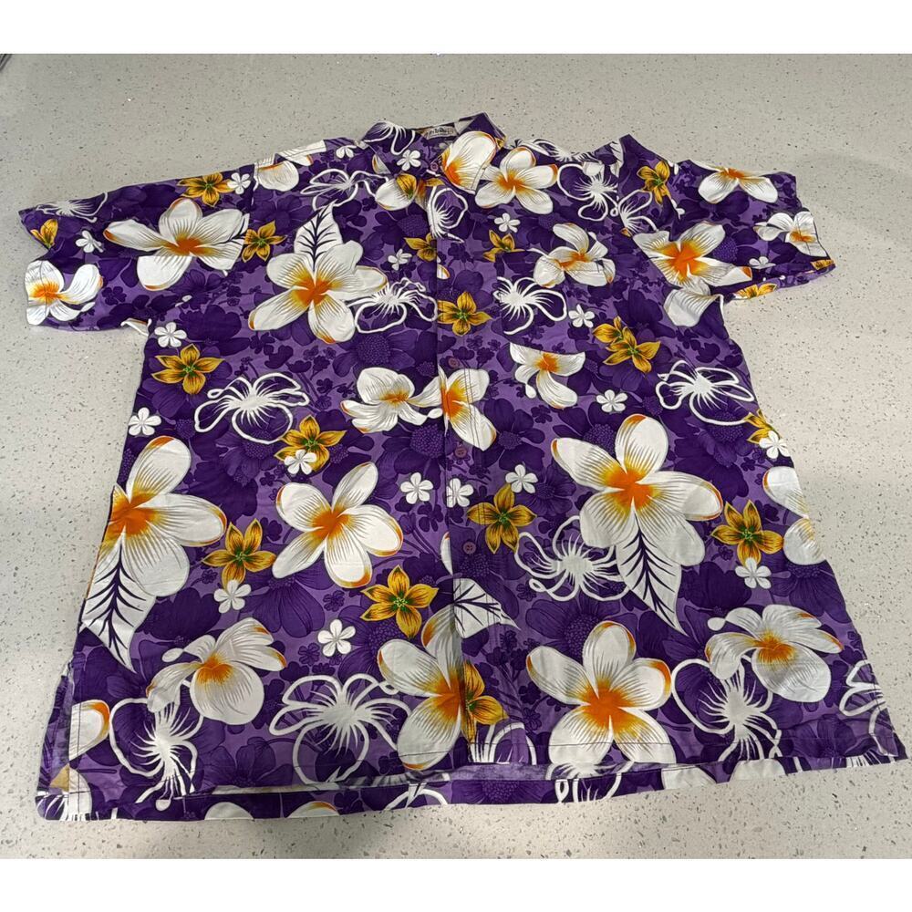 Khamlaingaen Thai Hawaiian Shirt Exotic Purple Size XXL